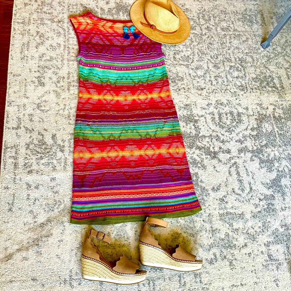 Ralph Lauren Colorful Knit Dress Size XLP